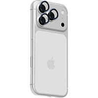 Защитное стекло для камер uBear Extreme Metal Lens shield для iPhone 18 Pro\18 Pro Max (Glacier)